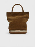 Hulet Mini Tote- Cognac Suede
