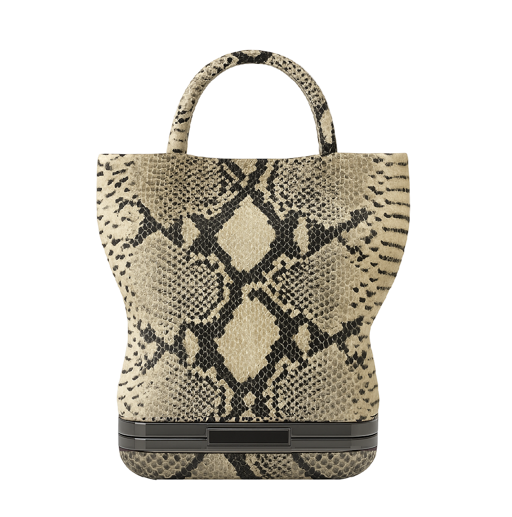 HULET Mini Tote-Beige print